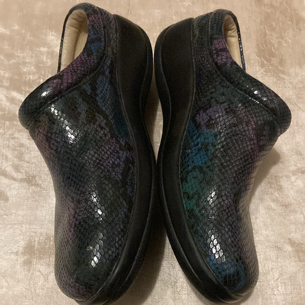 Alegria Clog Snakeskin Leather Kayla Kay 726 - Picture 3 of 6